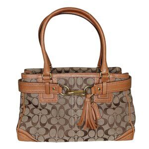 Vintage Y2K Coach Hamptons Signature Canvas Caryall 10508